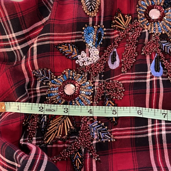 Maternity Autumn/Spring Embroidery Denim Mini Dress/Shirt - Picture 6 of 7